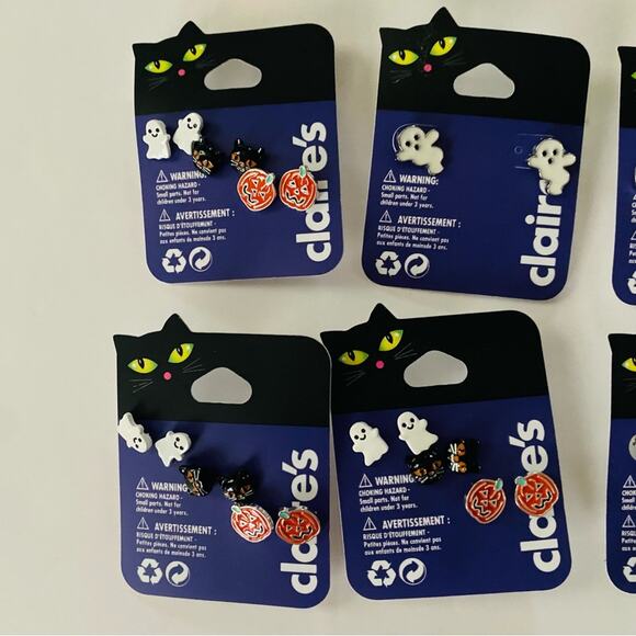 Claire’s | Halloween Jewelry Bundle Earrings Slap Bracelets NWT - Picture 2 of 5